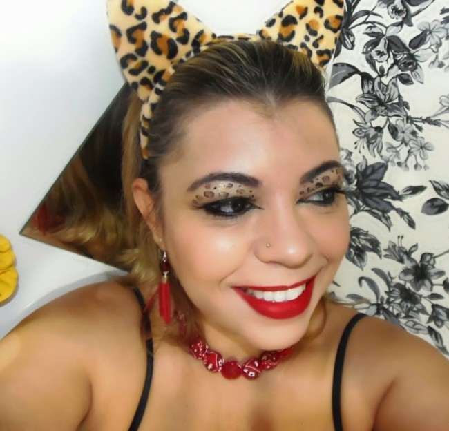 leopard schminken fasching karneval make up ideen
