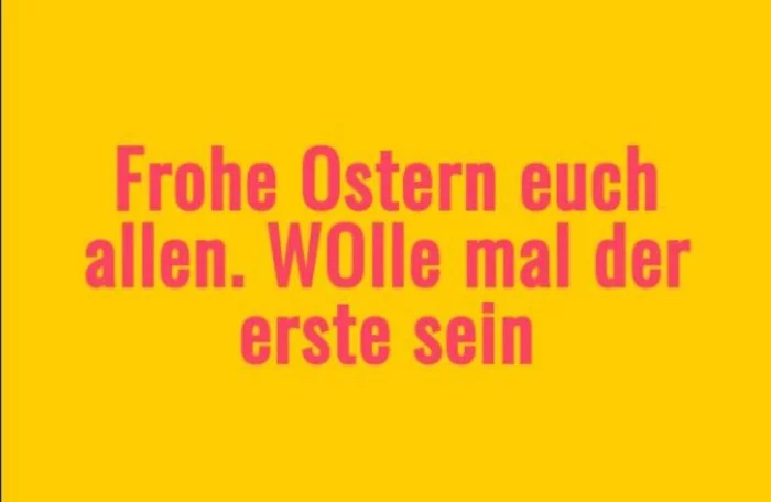 Ostern Sprueche OSterfest OSterdeko Osterhase basteln gelb