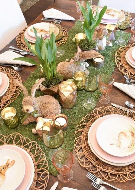 Ostern Tischdeko Hasen