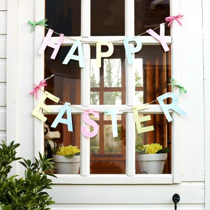 Osterdeko Fenster lässt die Osterstimmung zum Ausdruck kommen