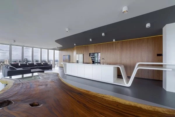 penthouse futuristische inneneinrichtung