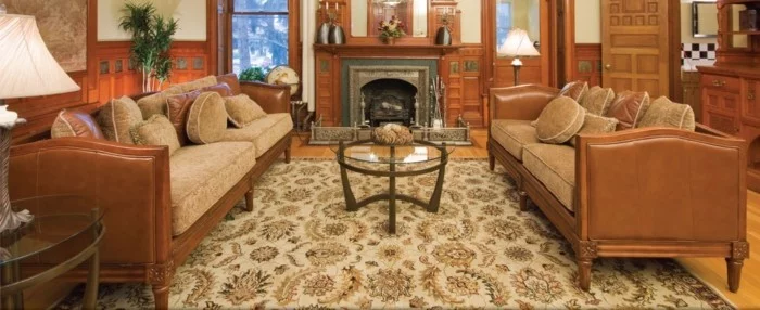 perserteppiche wohnzimmer teppich florale muster
