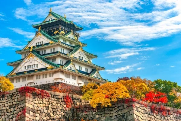 Abenteuer Blick auf Osaka Festung