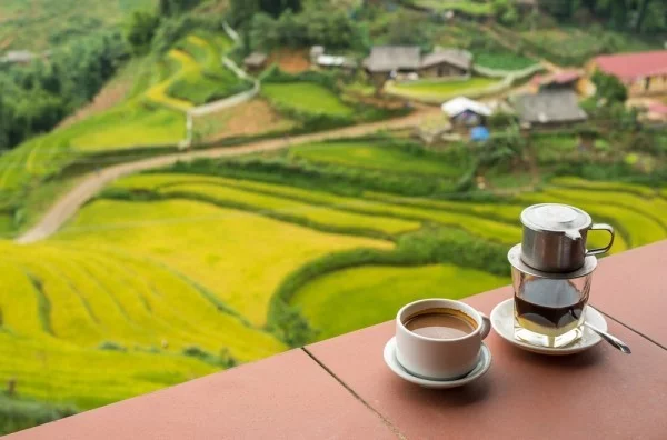 Abenteuer weltweit reisen eine Tasse vietnamesischen Kaffee