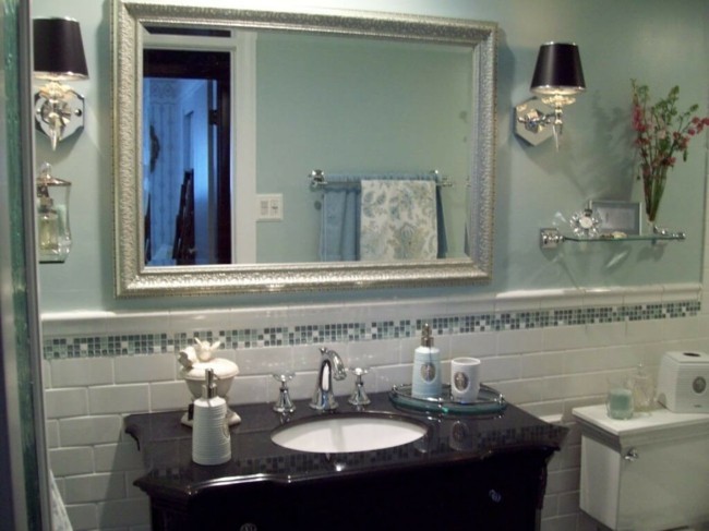 Badezimmerspiegel großflächige abdeckung