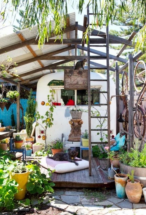 Gestaltung Ideen kleine Gärten Relax-Zine Boho Style
