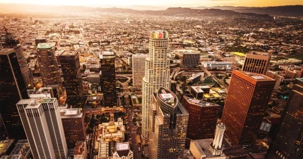 Los Angeles Sternzeichen Wassermann perfekter Urlaubsort Stadtpanorama