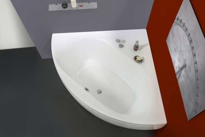 eckwanne modernes design badezimmer ideen schöne farben