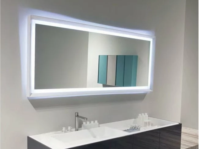 interessante spiegeleffekte Badezimmerspiegel