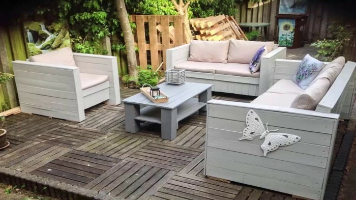 Paletten Gartenmöbel versprechen schlichte Eleganz und nachhaltigen