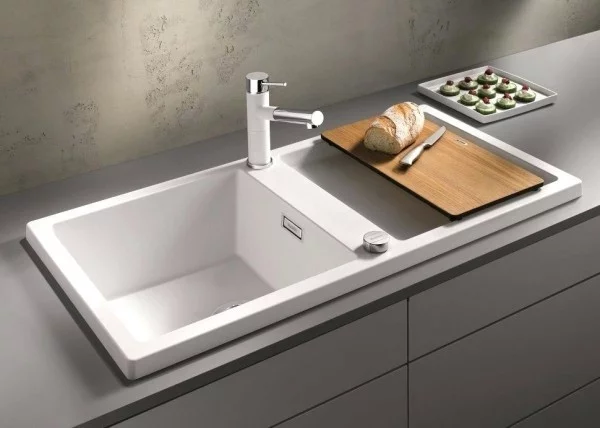 küchenspüle granit moderne unterschränke