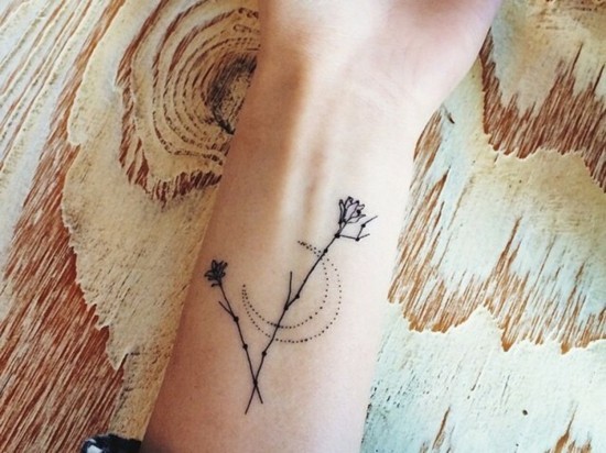 minimalistische tattoo handgelenk idee