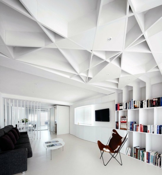schöne decken wohnzimmer moderne zimmerdecke futuristisch
