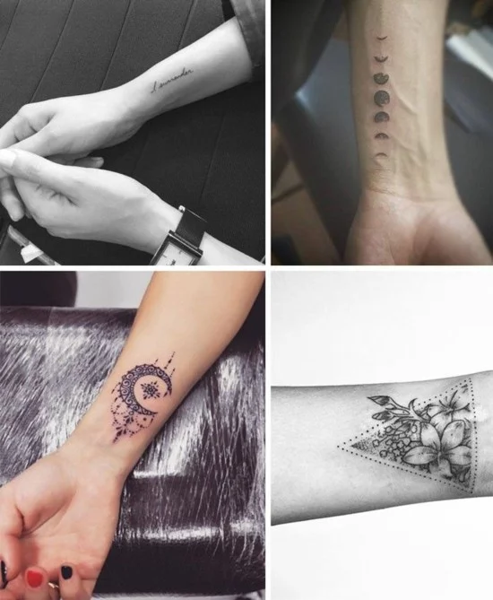 dezente Tattoo Handgelenk Ideen