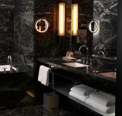 Badezimmer Schwarz sind Szene individueller Gestaltungsideen