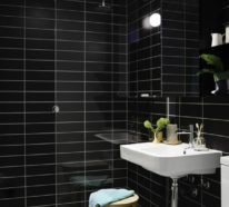 Badezimmer in Schwarz sind Szene individueller Gestaltungsideen