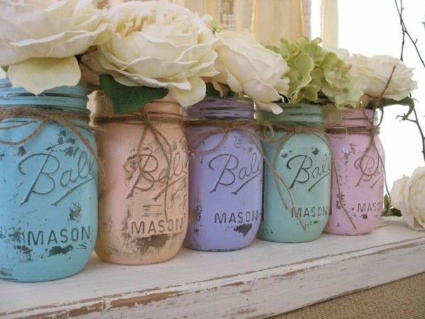 einmachgläser deko vintage vasen selber machen