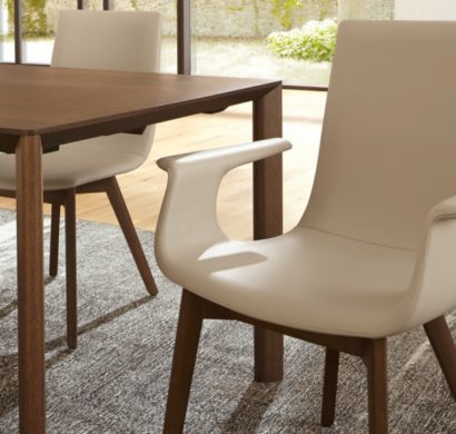 Bequeme Esszimmerstühle mit Armlehne machen Essen und Unterhalten am