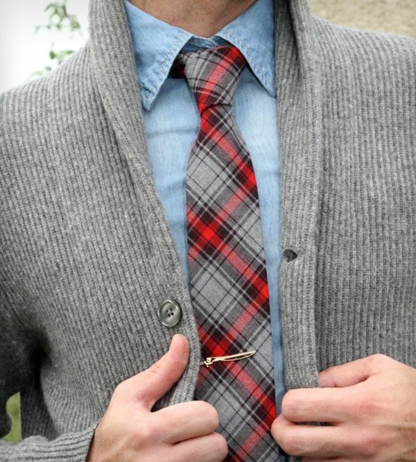 männer outfits krawatte auswählen karierte krawatte