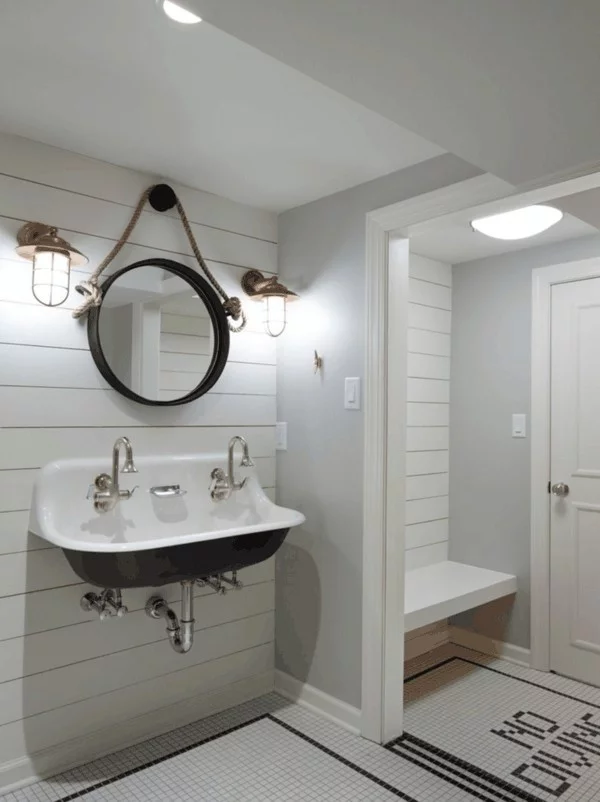 runder badspiegel wandspiegel design bad ideen