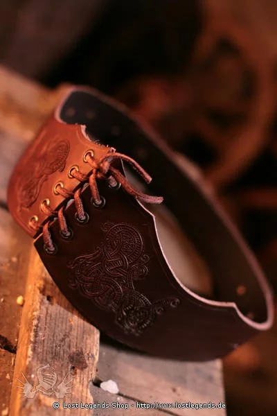 Mittelalter Kleidung armband aus Leder