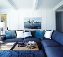 Blau-Weiß ist das klassische Farbduo für Ihr sommerliches Interieur