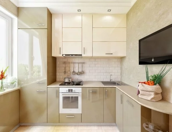kleine eckküche moderne kücheneinrichtung