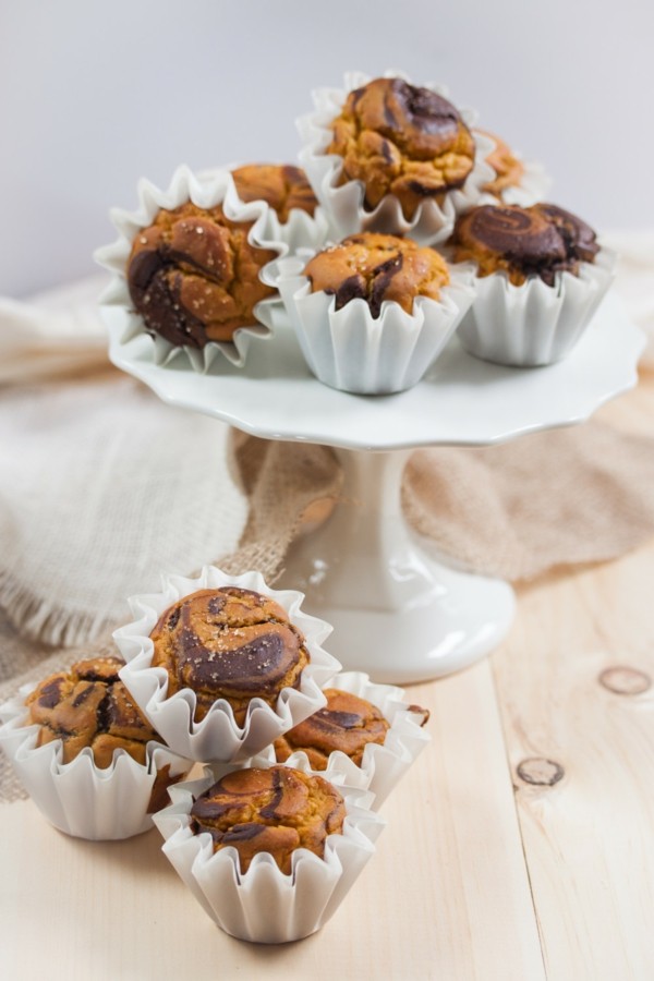 kürbis schokolade marmor muffins