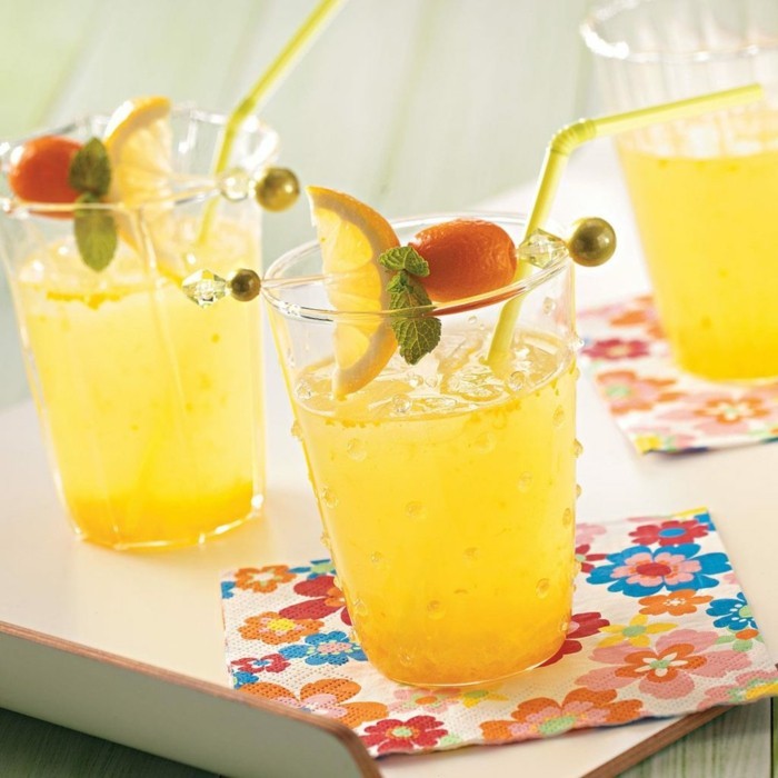 limonade ideen drei schöne gläser