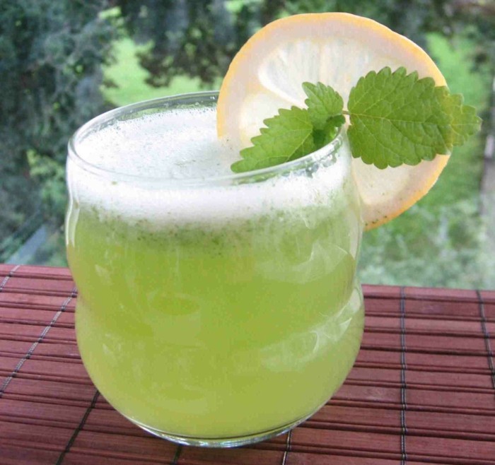 limonade ideen grünes getränk