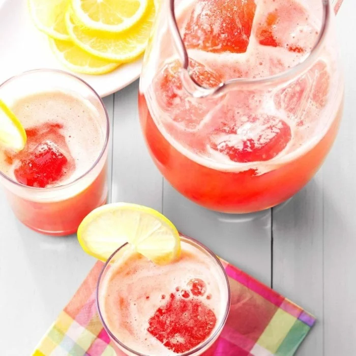 limonade ideen tolle rote frische