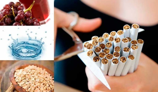 rauchen aufhören tipps gesundes essen und wasser