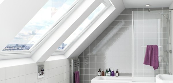 Badezimmer Ideen für kleine Bäder dachschraege
