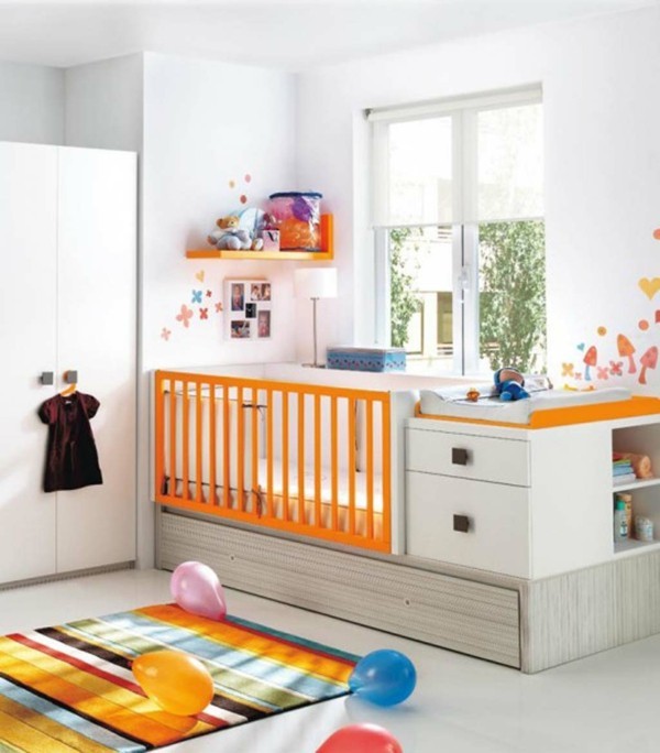babyzimmer Deko Ideen farbenfroh