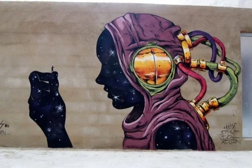 sci fi street art