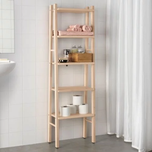 Ikea Katalog 2019 neue Badaccessoires Regal aus Holz