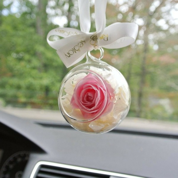 geschenkidee auto rosen konservieren