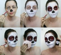 Halloween Gesichter schminken – 30 einfache Beispiele mit garantiertem Gruseleffekt