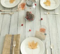 Puristische Tischdeko im Herbst – 20 Inspirationen für ein stimmungsvolles Ambiente