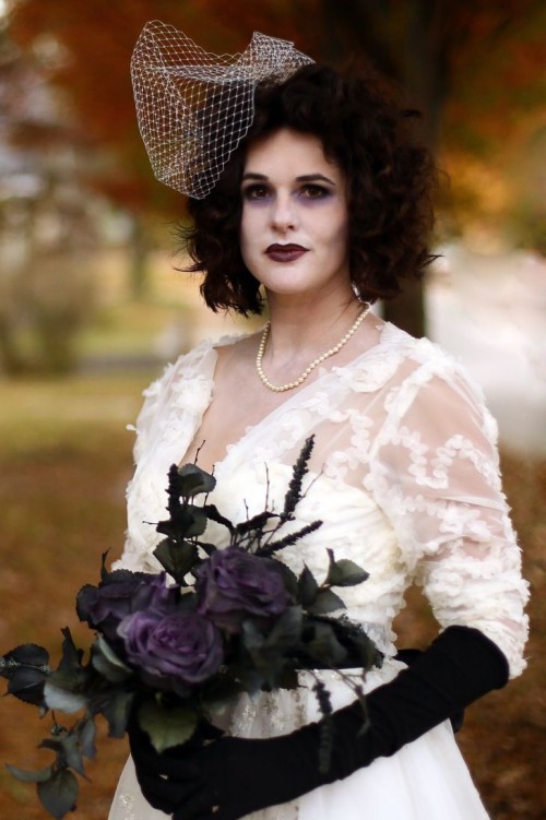 gruselige Halloween Kostüme Corpse Bride schön aber schaurig