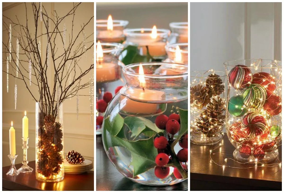 leuchtende dekoration wald ideen weihnachtsbastelideen