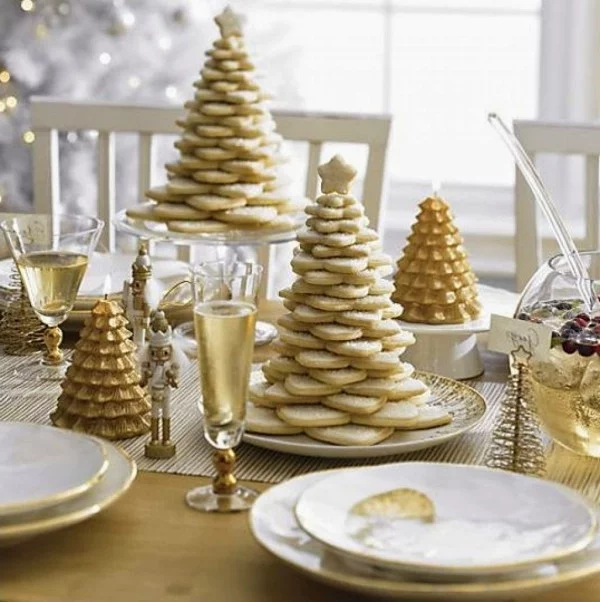 weihnachtenbastelideen tolle goldene details