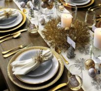 75 moderne weihnachtliche Tischdeko Vorschläge für ein stilvolles Bankett