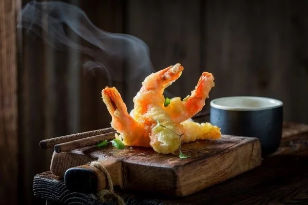 Japanisches Essen Shrimps besonders beliebt im Fernosten