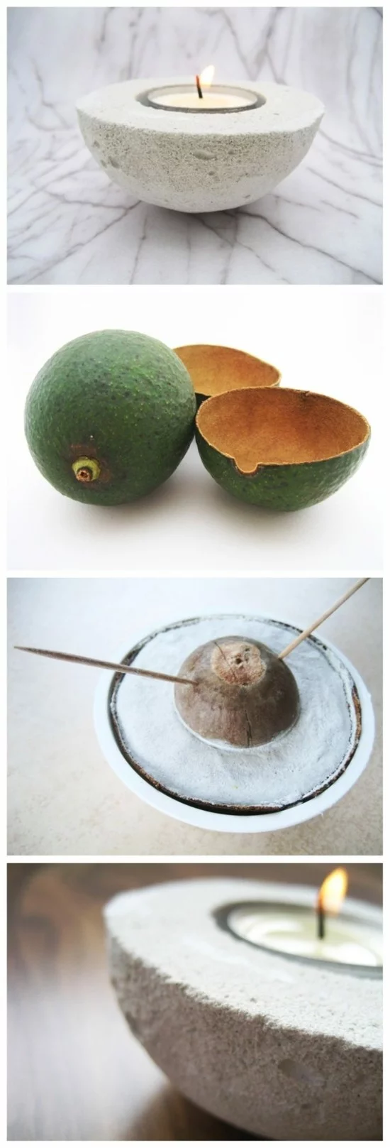 avocado windlichter basteln