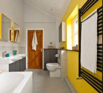 Ideen für die Badezimmergestaltung in vier Trendfarben
