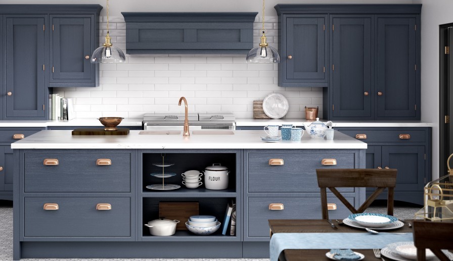 Küchentrends moderne graue farbe