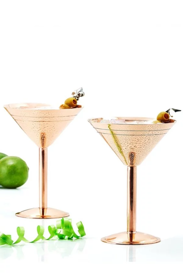 X-mas Geschenkideen Martini trinken mit Zwilling-Dame