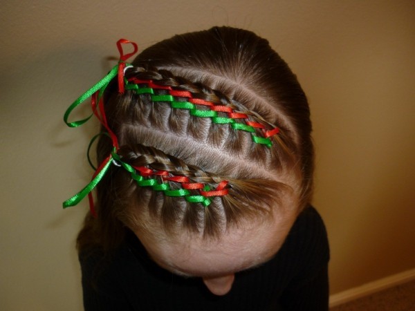 cute hairstyles for christmas New Quick Easy Cute Heart Ponytail Hairstyles For Girls Stock