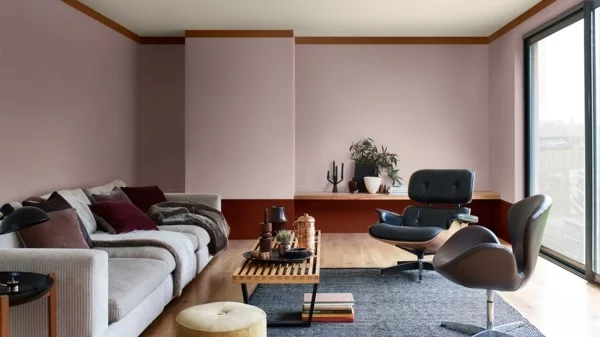 dulux farbe heart wood wandfarben ideen wohnzimmer